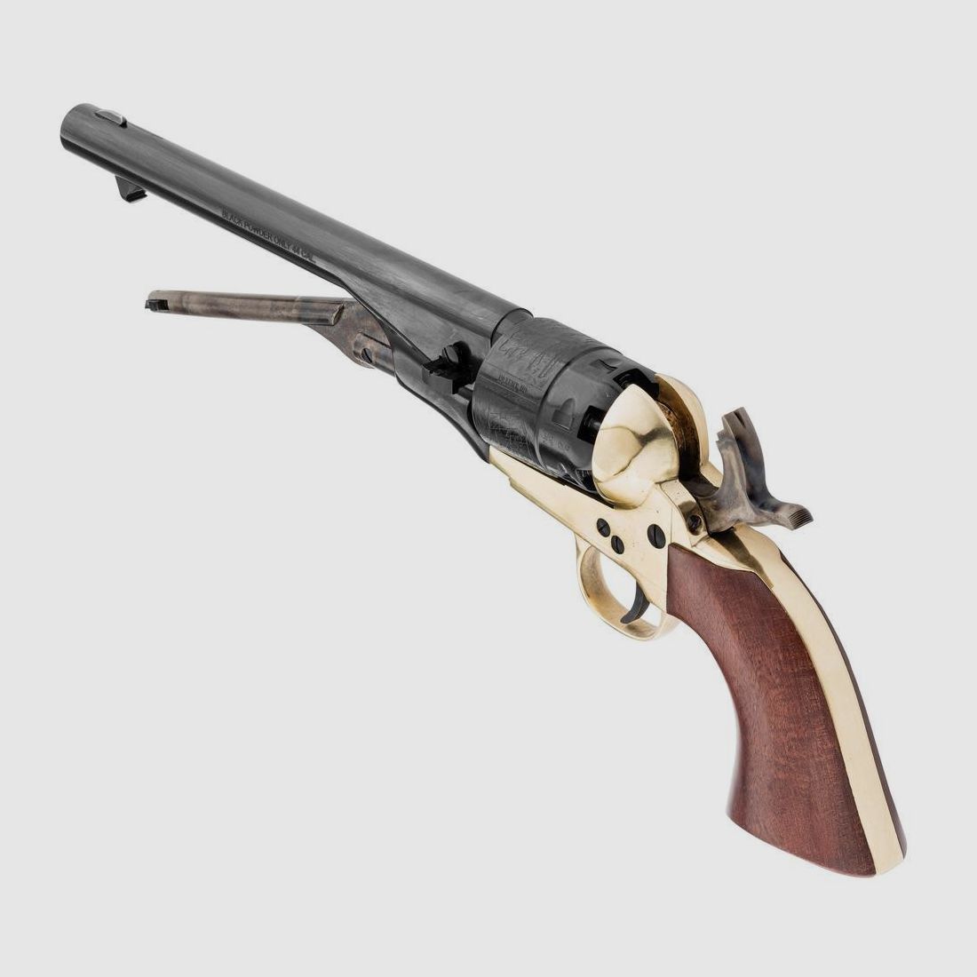 Colt 1860 Pietta Army Messing Revolver Kaliber .44 - Authentieke Replica - Nauwkeurige Details - Voor Collectie en Historisch Schieten, afbeelding 4 van 4