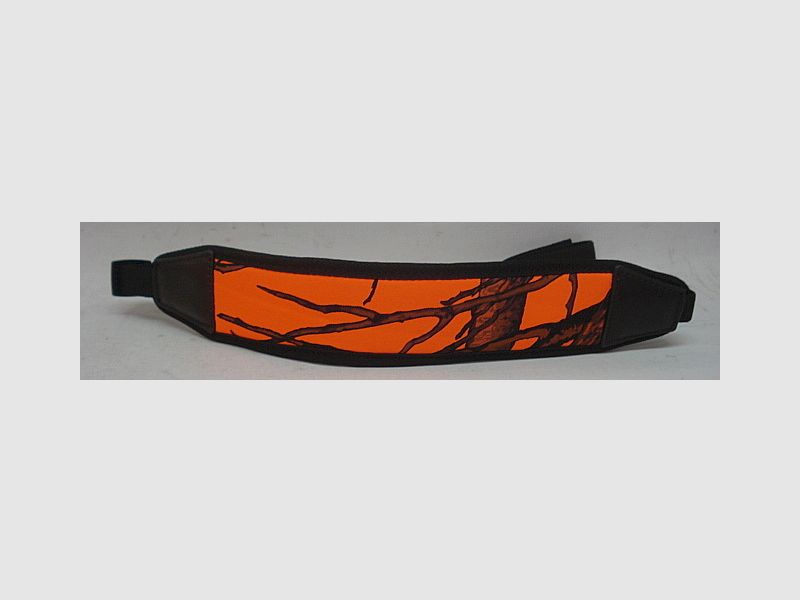 Neoprenriemen orange - tarn, einfach