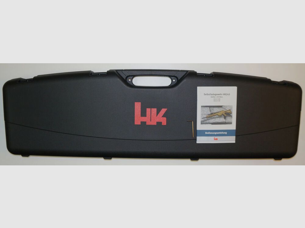 Heckler & Koch Halbautomatischebüchse Heckler & Koch HK243 S TAR Schwarz , .223Rem, Zivilversion des G36 Bundeswehr