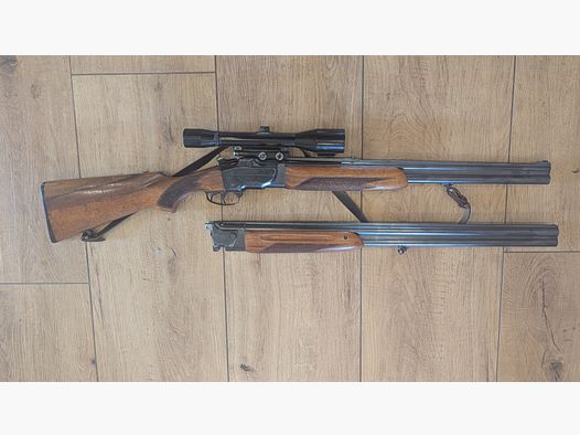 Połączona kombinowana broń myśliwska 7x57R / 12/70 z zestawem wymiennych luf