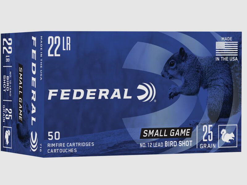 Federal Small Game .22 LR 25GR Schrot 50 Patronen
