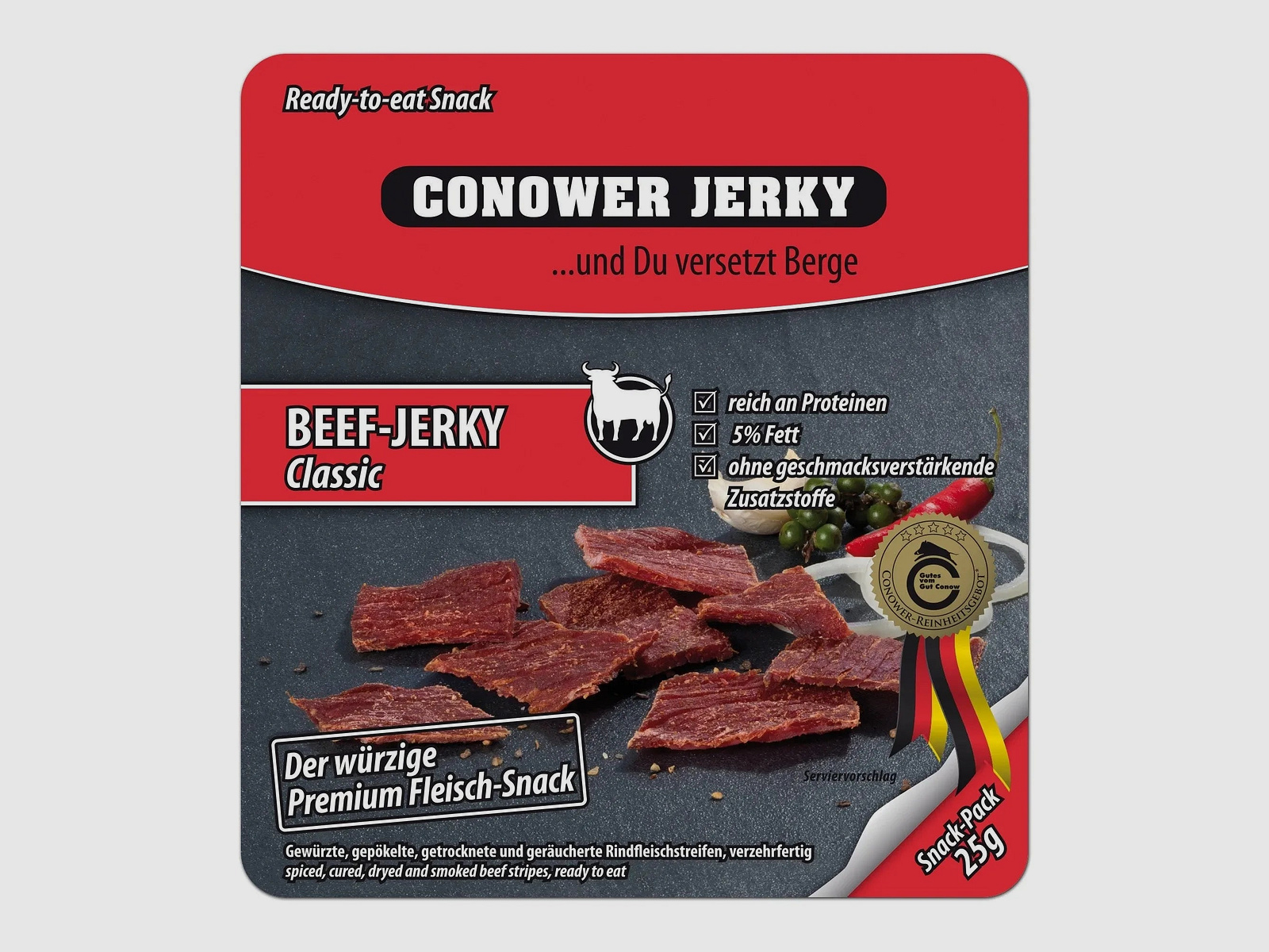 Conower Snacks Conower Jerky Beef Classic 25 g