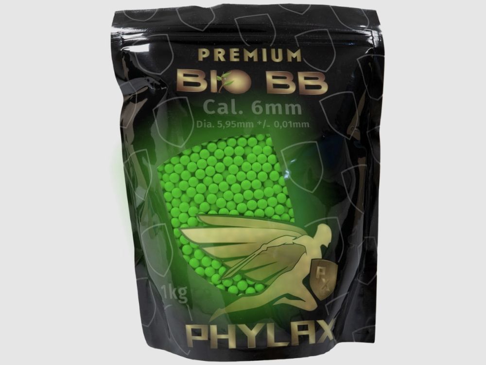 PHYLAX 028g Premium Airsoft BIO Tracer BBs / Airsoft Munition (1Kg / 3571 Schuss)