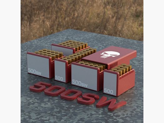 Filamelt Munitionsbox / Ammo .500 S&W – Patronenbox für 50 Schuss, Made in Germany