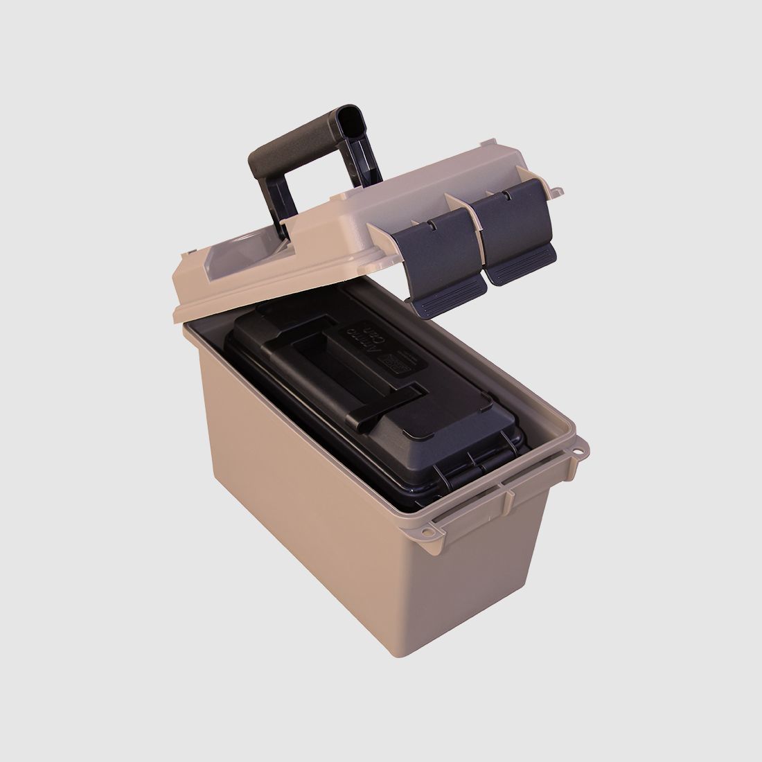 MTM 2 scatole per munizioni ACIC5 terra scura/nera