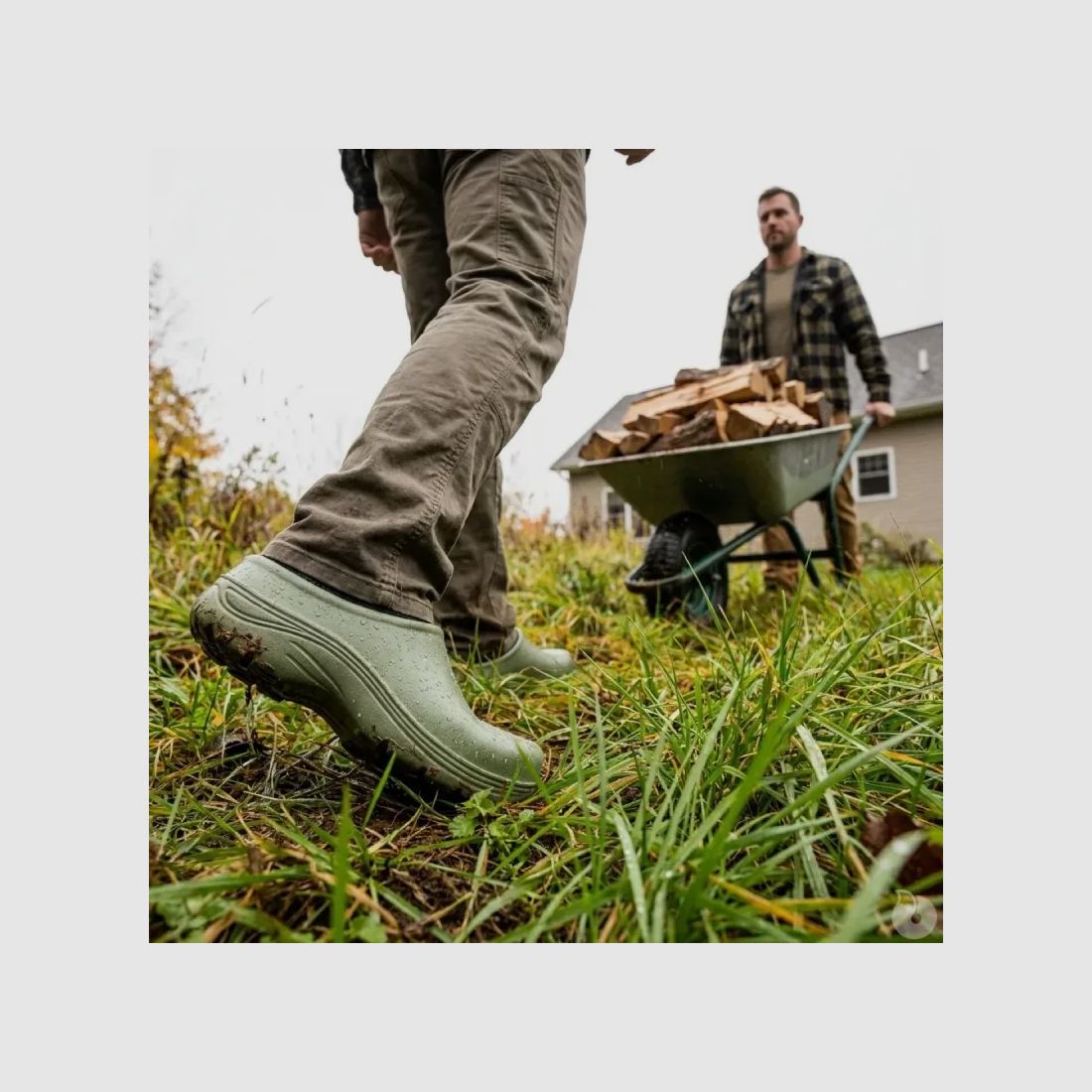 Green Plastic Slip-On Clogs for Men, image 6 of 8