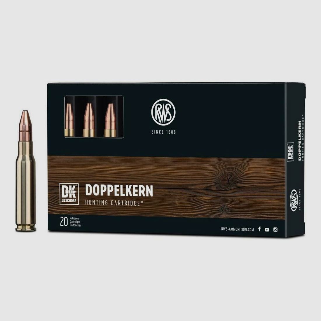 RWS DK 10,7g/165grs - 20 piezas .308Win; .308 7,62x51mm