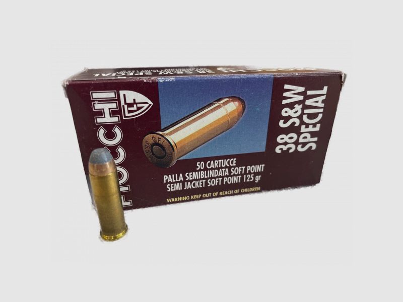 FIOCCHI .38SPECIAL SJSP - 125GRS - 50 SCHUSS