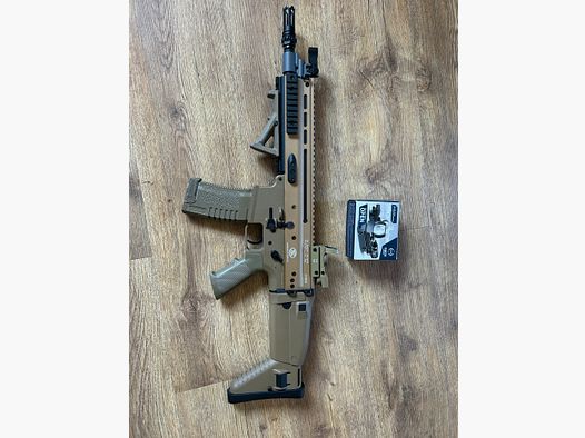Scar L Vollmetall 1,3 Joule mit Rotpunktvisier 