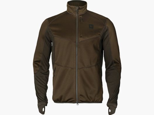 Härkila Scandinavian Fleece Jacket - Willow green / Deep brown