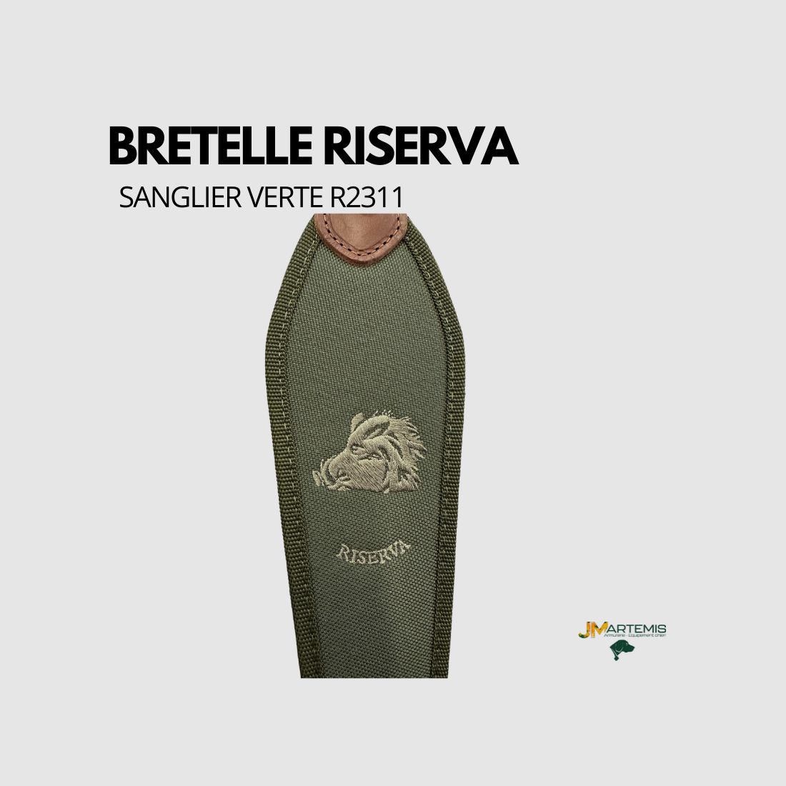 BRETELLE POUR CARABINE RISERVA SANGLIER VERT R2311, image 3 sur 3