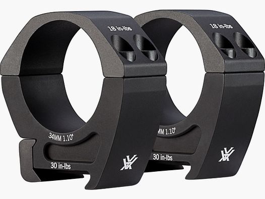 Vortex Pro Series Montageringe 34 mm mittel