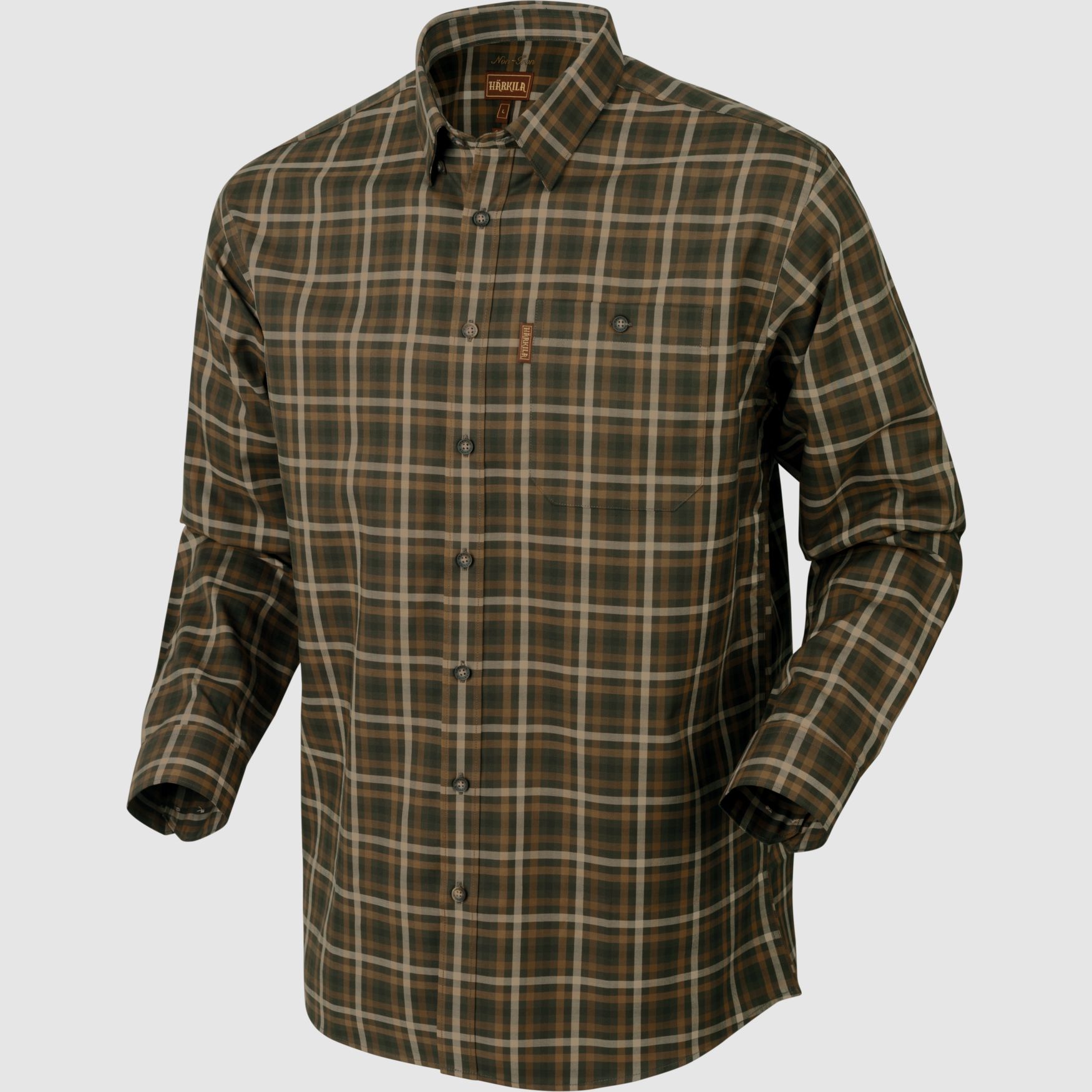 Härkila Hemd Milford in Willow Green Check