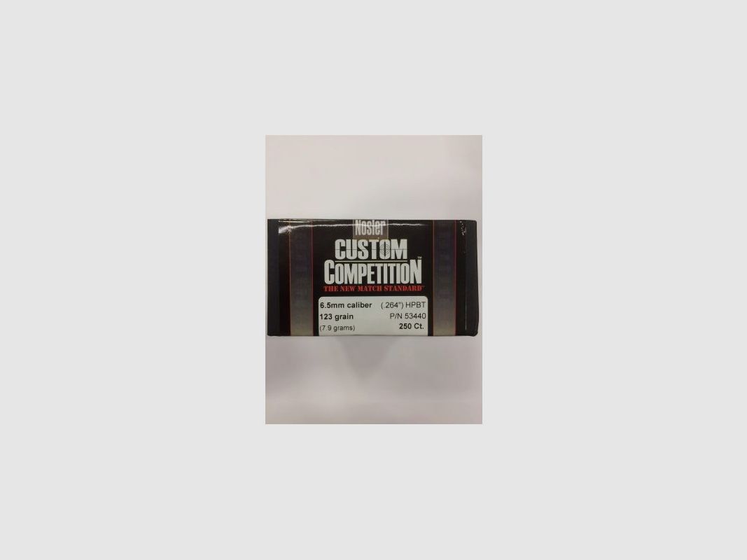 NOSLER C6,5 HPBT GR 123 QT 250 PZ, imagen 1 de 2