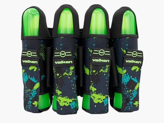 Valken Fate GFX 4+3 Paintball Battlepack (Astratto Verde)