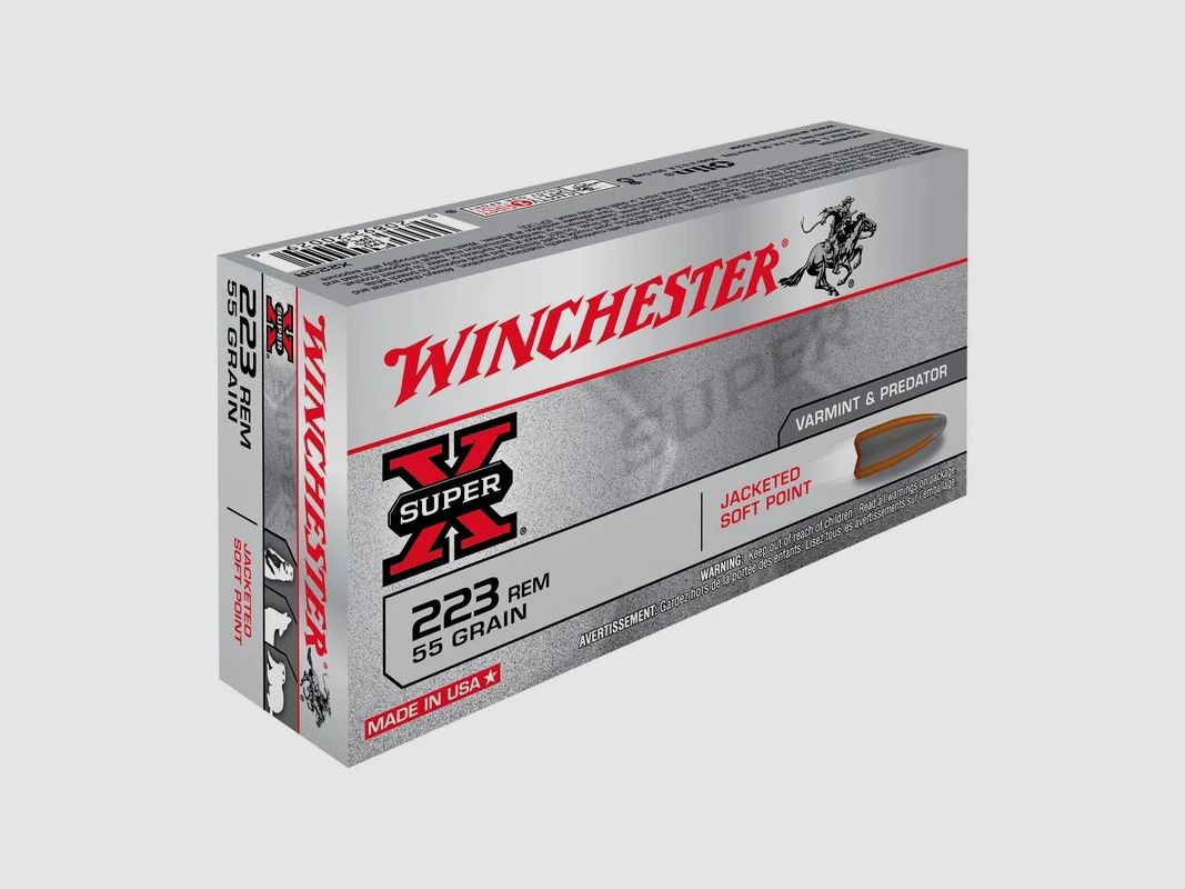 Winchester .223 Rem Power Point 55 gr Büchsenmunition