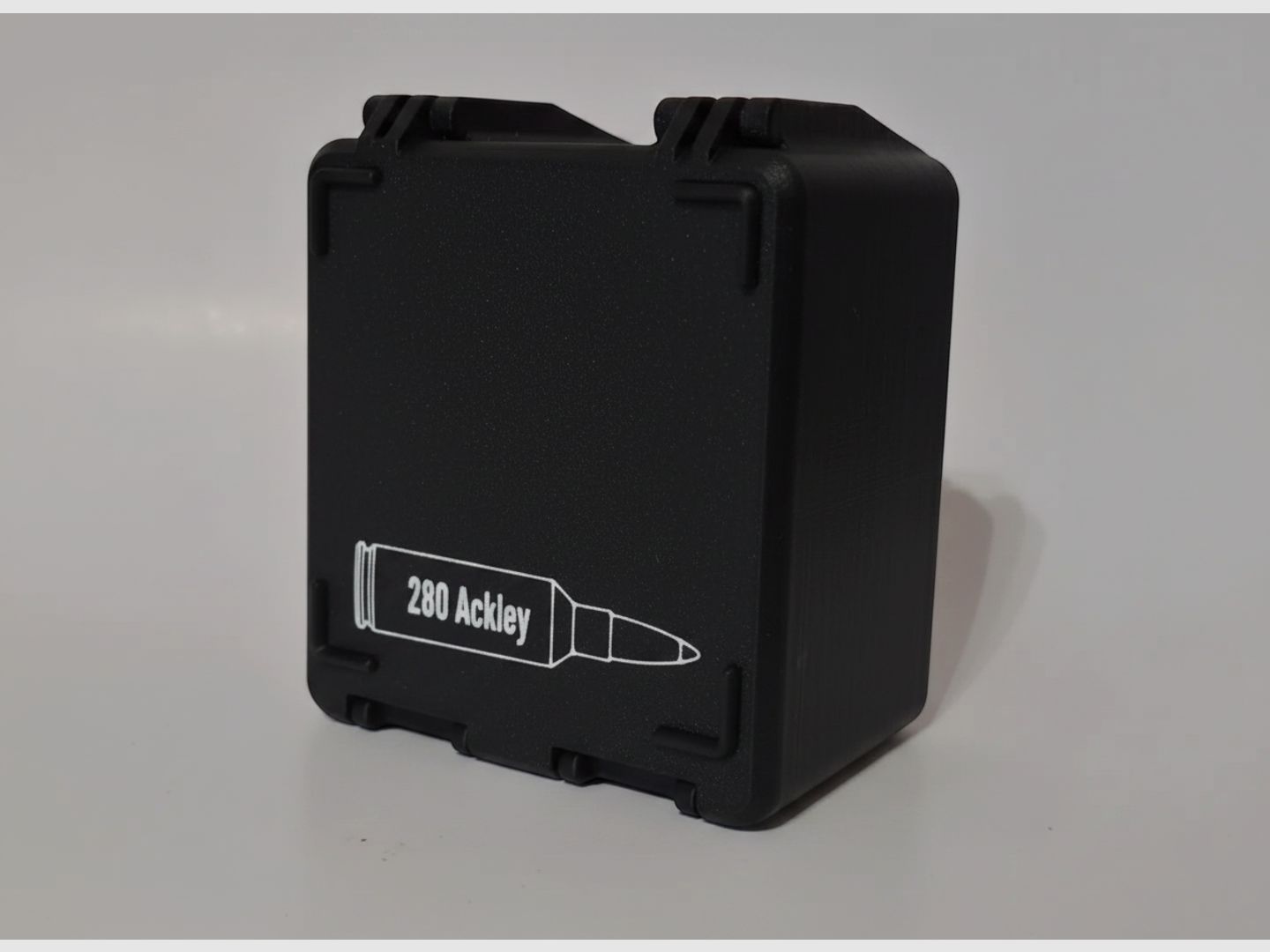 Filamelt Munitionsbox / 280 Ackley / 'Klapp- / Rastdeckel' / Patronenbox, Ammo Box