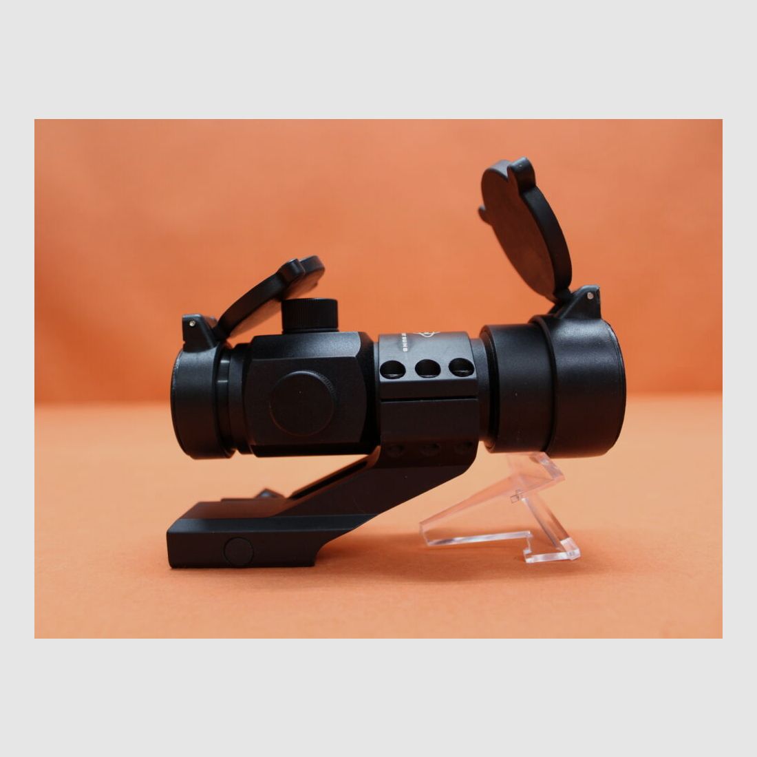 GSG German Sport Guns Tacworld Red Dot AD-30 Leuchtpunktvisier incl. Ringmontage f. Weaver-/Picatinnyprofil, Flip-Covers