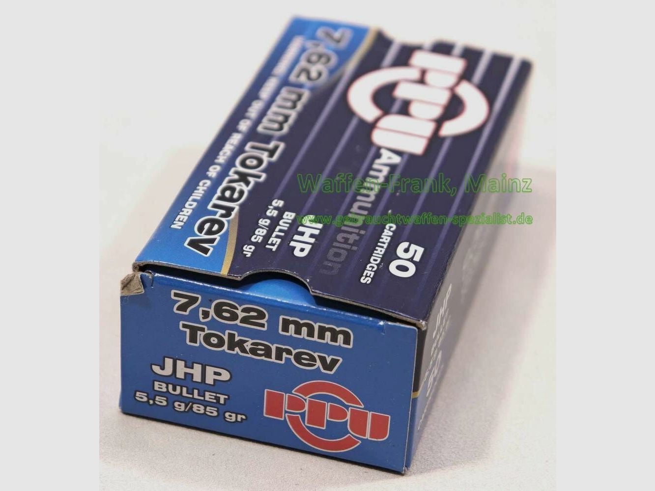 PPU/Prvi Partizan Pistol cartridges 7.62mm Tokarev