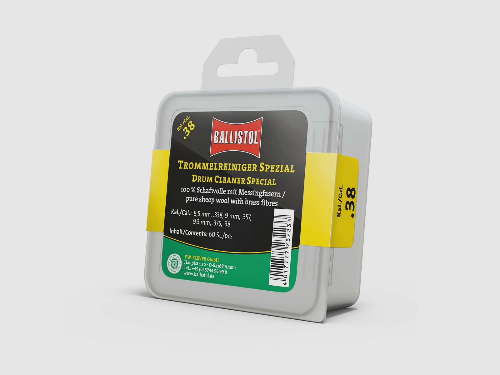 Ballistol Vilt-Trommelreiniger Speciaal - .38
