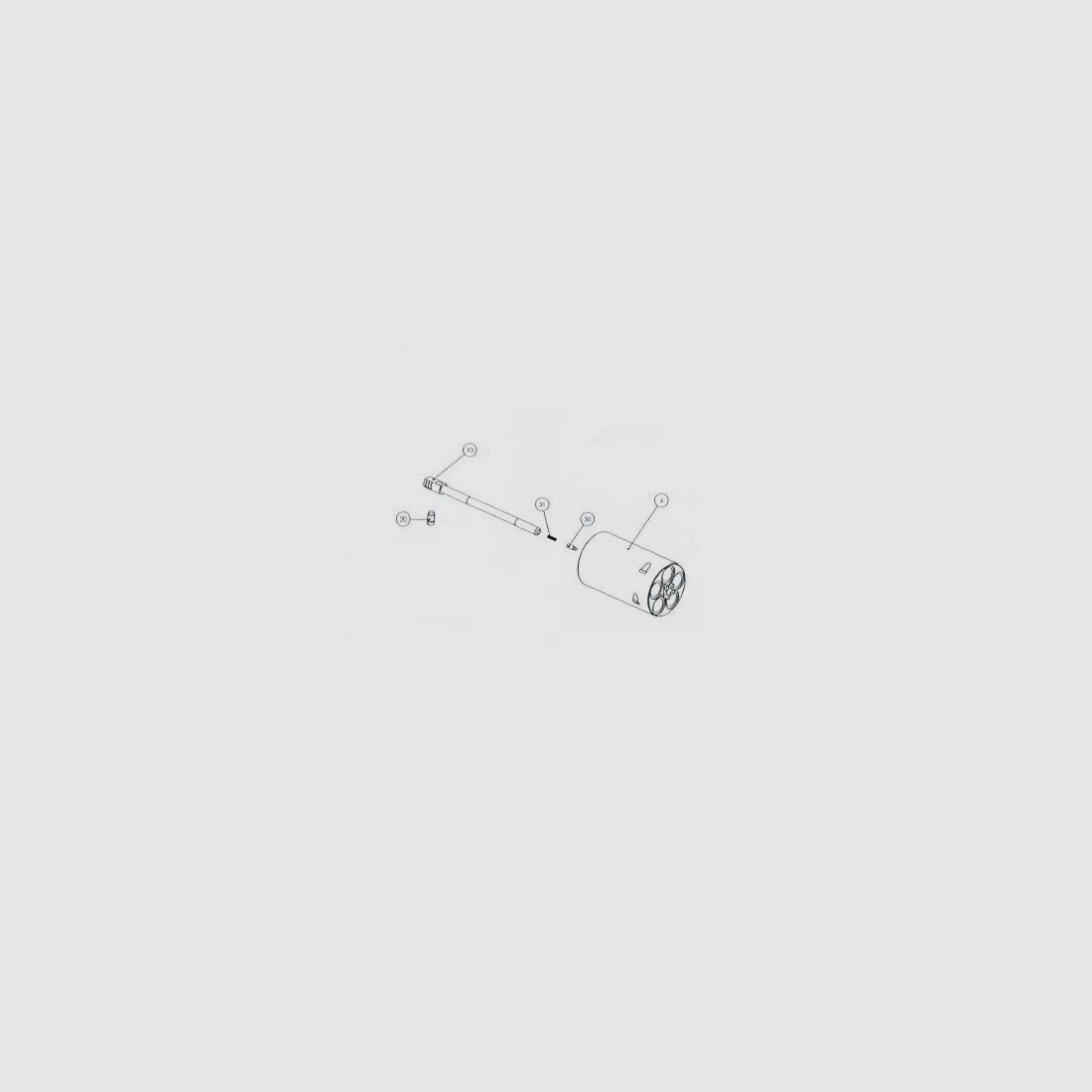 Trommelachse BFR Long