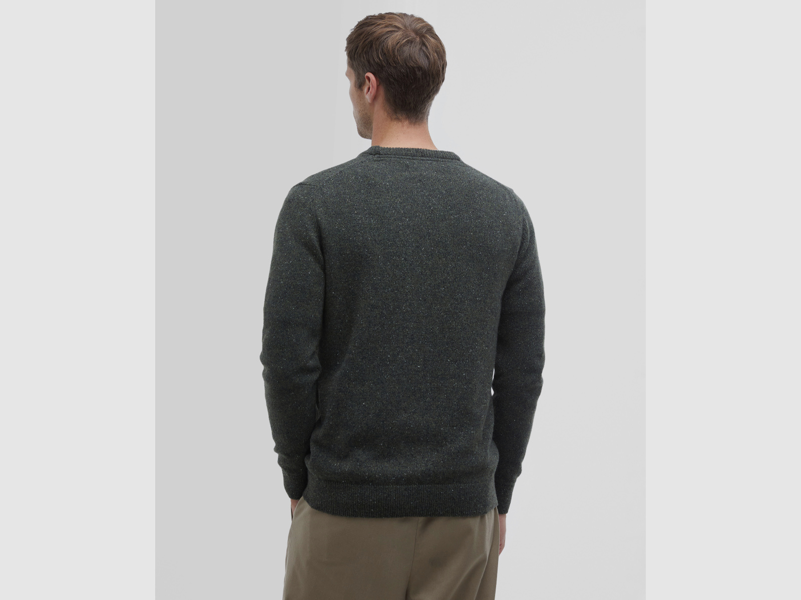 BARBOUR Essential Pullover Tisbury Dark Seaweed