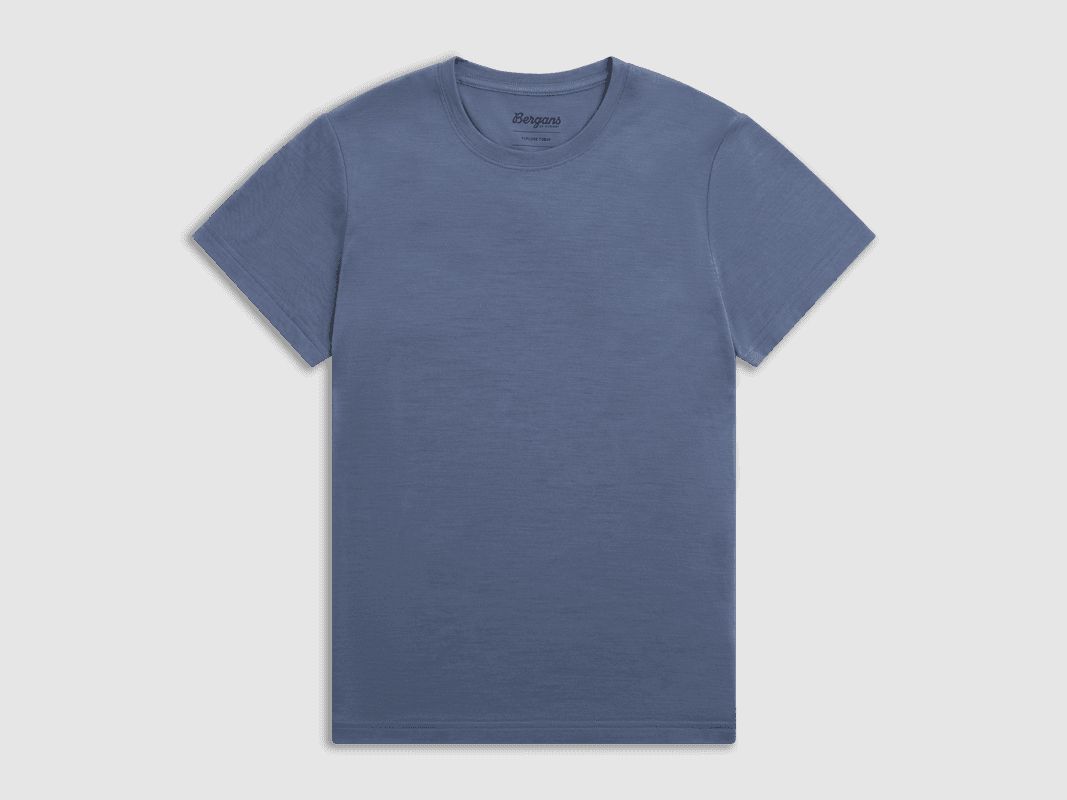 Bergans Merino Light Tee Kobiety Granite Blue S