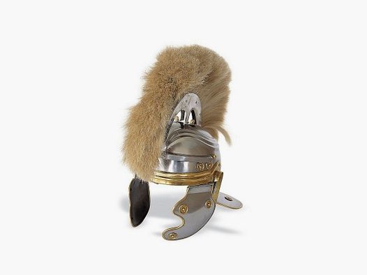 Rzymski hełm centuriona ze stali i mosiądzu