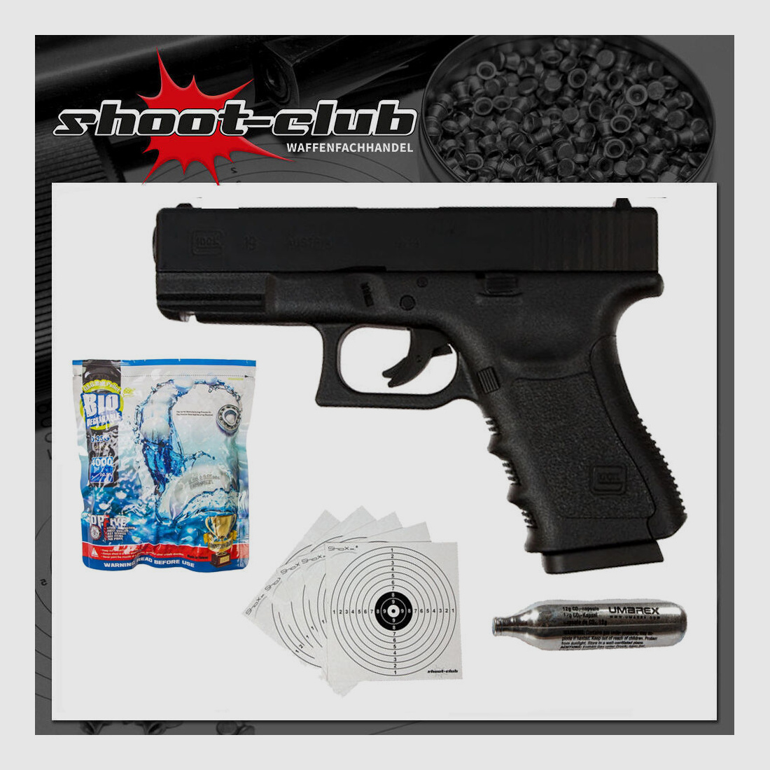 Umarex	 Umarex Glock 19 Gen.3 ab18 Set