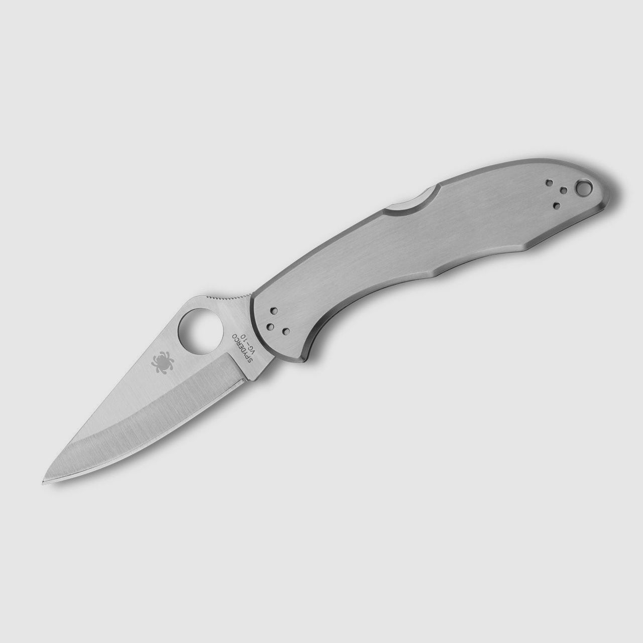 Taschenmesser Delica 4 Stainless Steel Plain