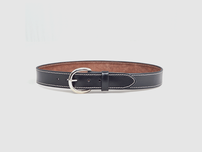 Belt Casual 66cm Black smooth