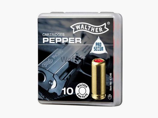 Walther Pfeffer-Gas Patronen / cal. 9 mm P.A.K. - 10 Schuss Walther (Pistole)
