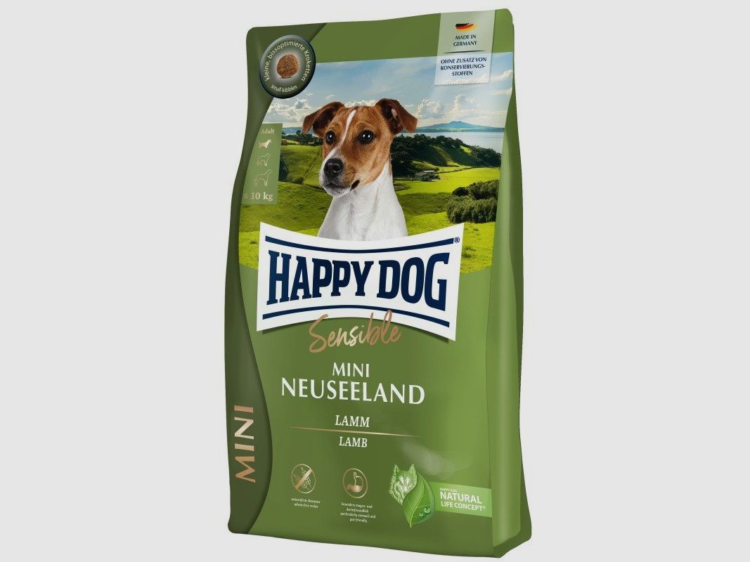 Happy Dog Hunde Trockenfutter Sensible Mini Neuseeland 800 g x 4 Stk.