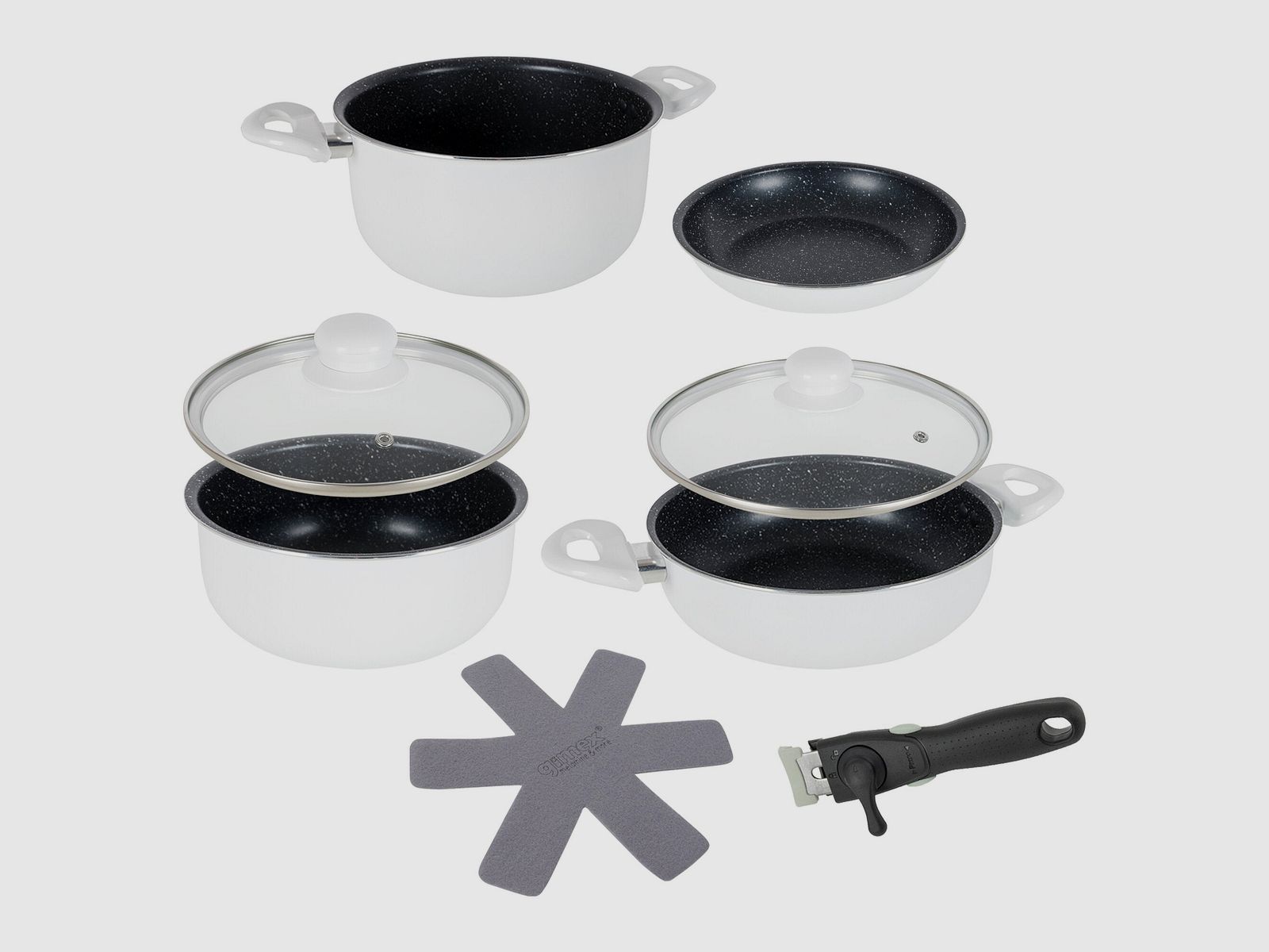 Set di pentole 7 pezzi, bianco, immagine 2 di 10