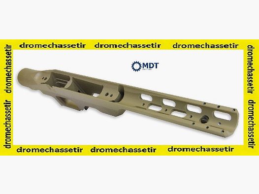 Chasis de aluminio MDT LSS, para acción corta Savage Axis, versión diestro, FDE