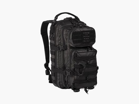 Mil-Tec US Assault Pack Small Tactical Black kleiner Rucksack Daypack