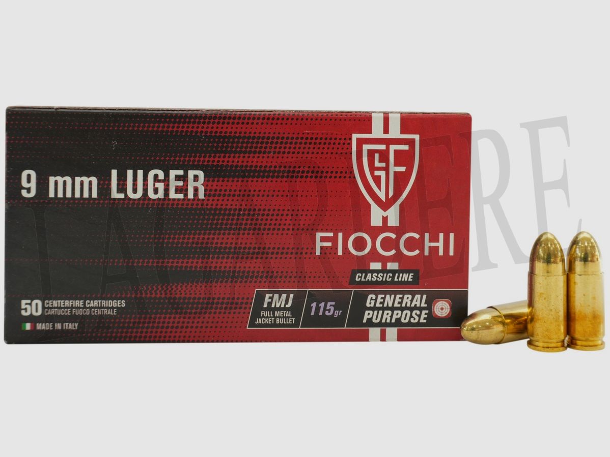 FIOCCHI FMJ 115 GRS CLASSIC LINE (PATRONE)