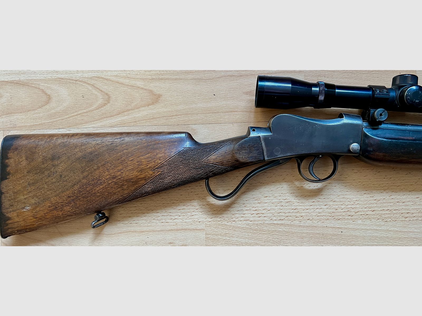 Weihrauch HWZ 21 .22lr geweer., Martini Rolling Block systeem, zeldzaamheid, antiek, (ideaal ook voor Zella Mehlis verzamelaars)