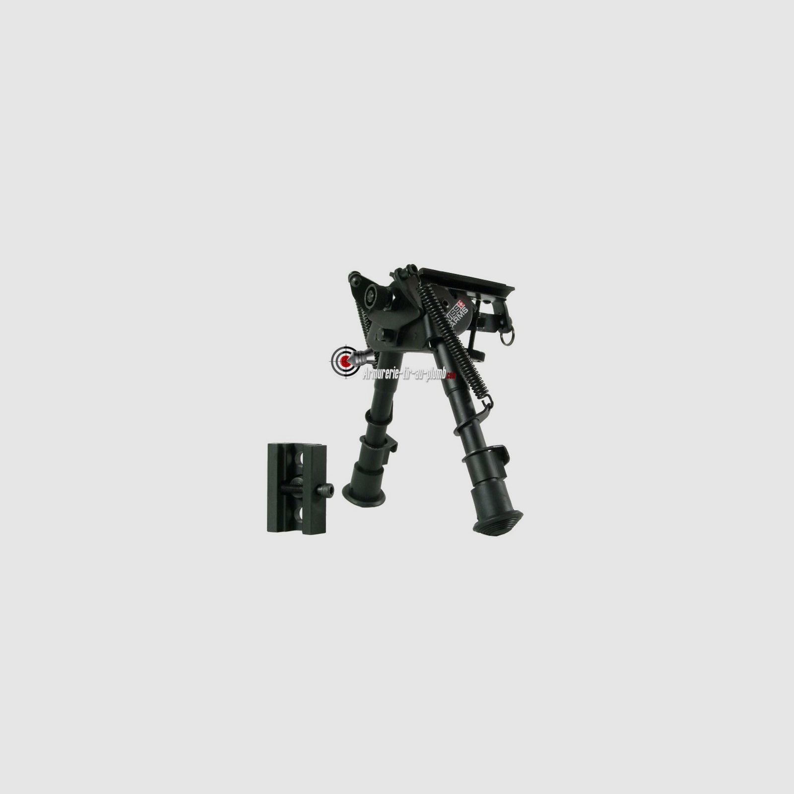 Compact bipod voor Picatinny rail en slingbevestiging