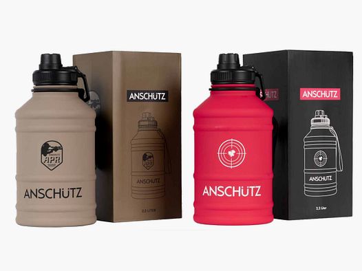 ANSCHÜTZ 2.2 Liter Edelstahl Trinkflasche