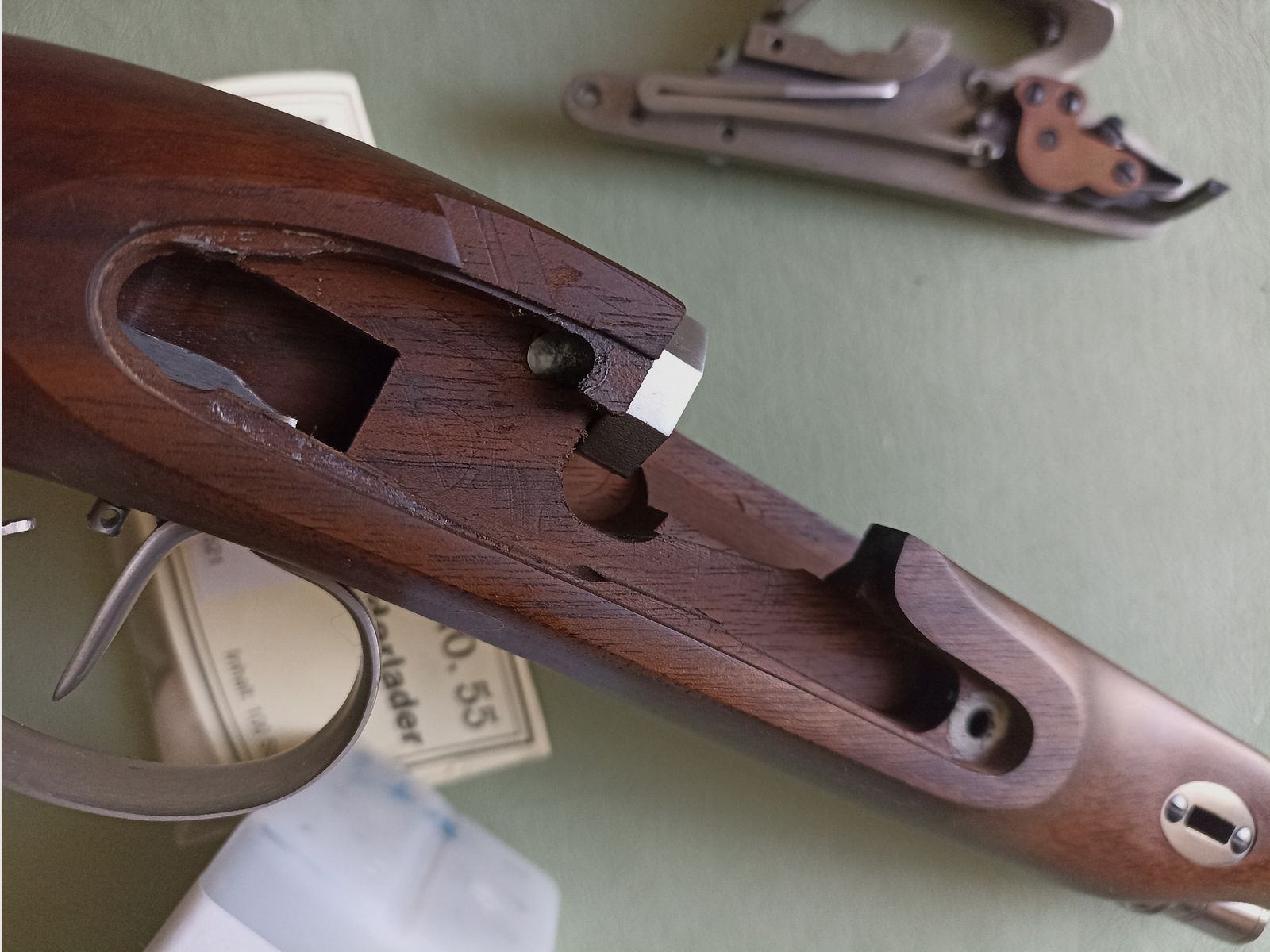 Charles Moore Steinschlosspistole cal .45Pedersoli (with original packaging) muzzleloader black powder