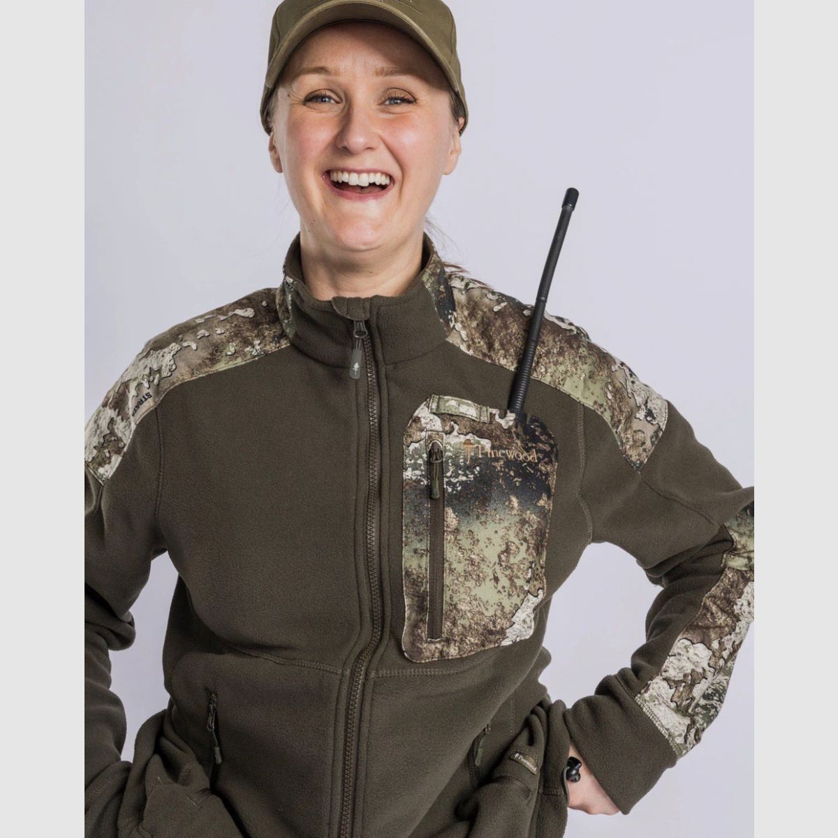 PINEWOOD Smaland Jagd Camou Damen Fleecejacke