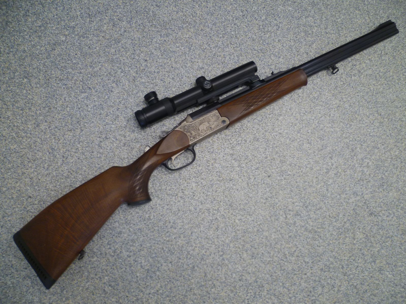 Dwulufowa strzelba Bock Blaser 9,3x74R z Zeiss Varipoint