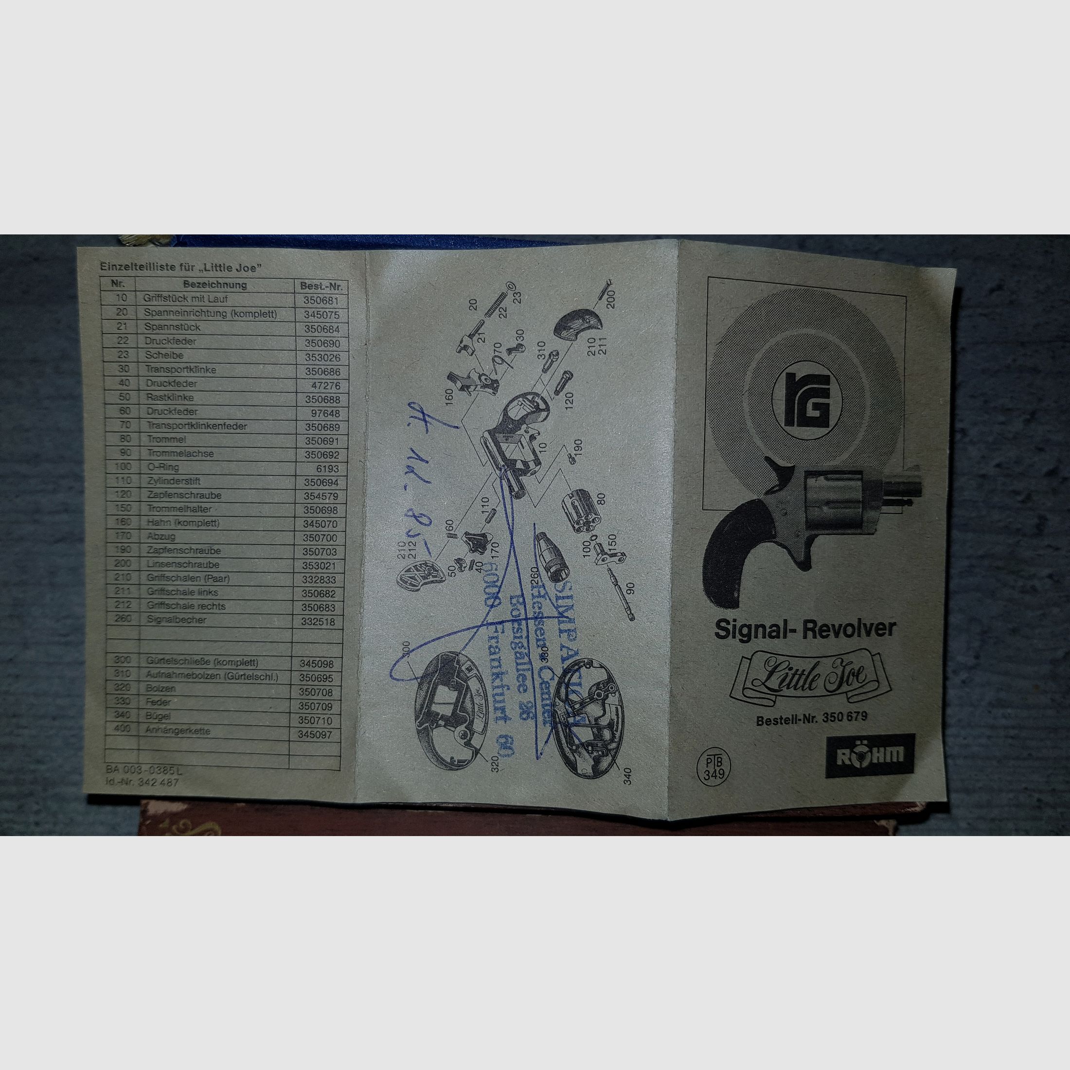 RÖHM "Little Joe" Cal. 6mm PTB 349