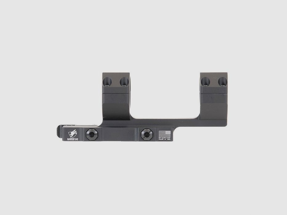 AMERICAN DEFENSE MANUFACTURING 30MM 0 MOA 2 CANTILEVER MOUNT, BLACK, imagen 4 de 5