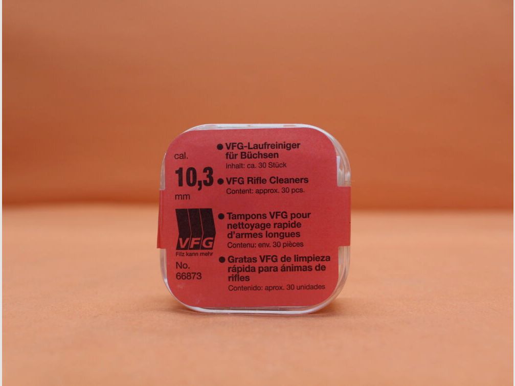 VFG. VFG-Laufreiniger 10,3mm (66873) 30 St. saugfähiger Spezialfilz