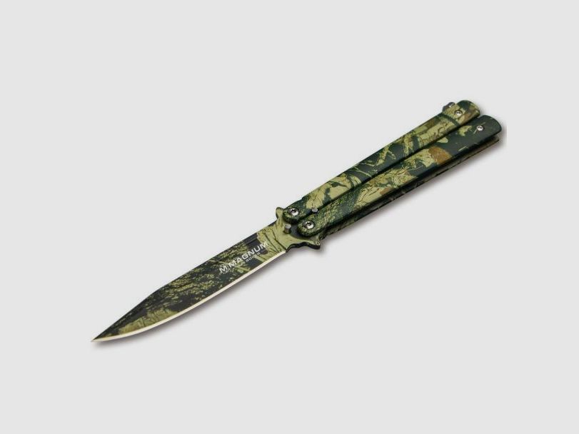 Böker Magnum Balisong Camo Coltello da tasca, immagine 1 di 4