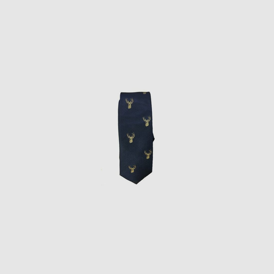 Lovergreen Krawatte Motiv Seidenkrawatte marineblau Hirsch