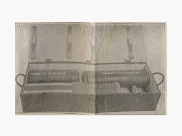 Caja de municiones - 2ª Guerra Mundial - 1940 - WM - Sello - Madera "Kart. 15cmK39" #Raro#