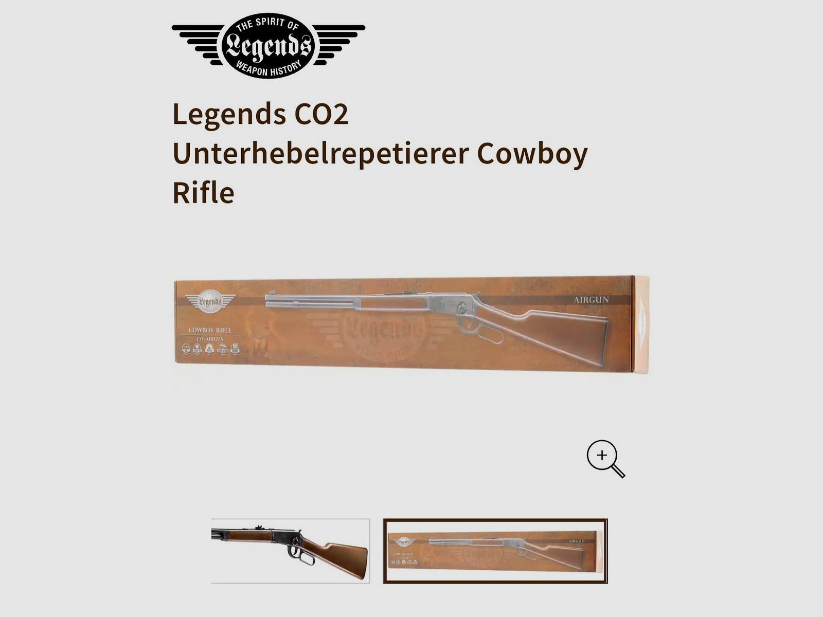 Legends CO2 lever-action Cowboy Rifle nuovo!